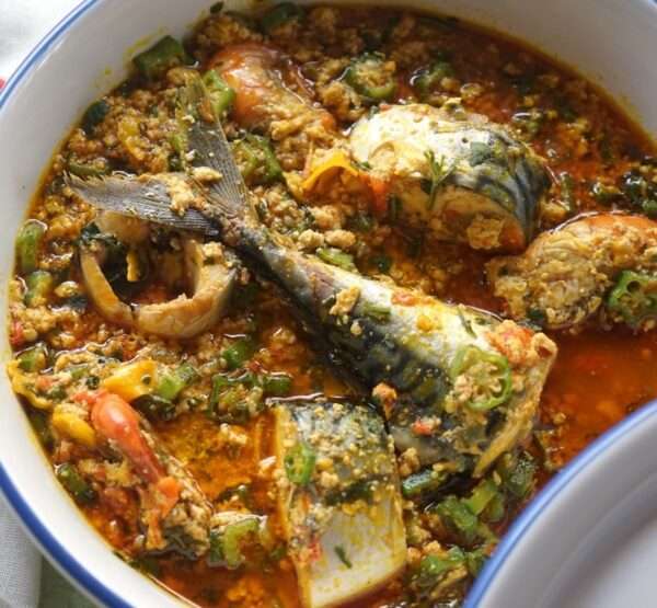 Assorted Meat & Mackerel Okra Soup